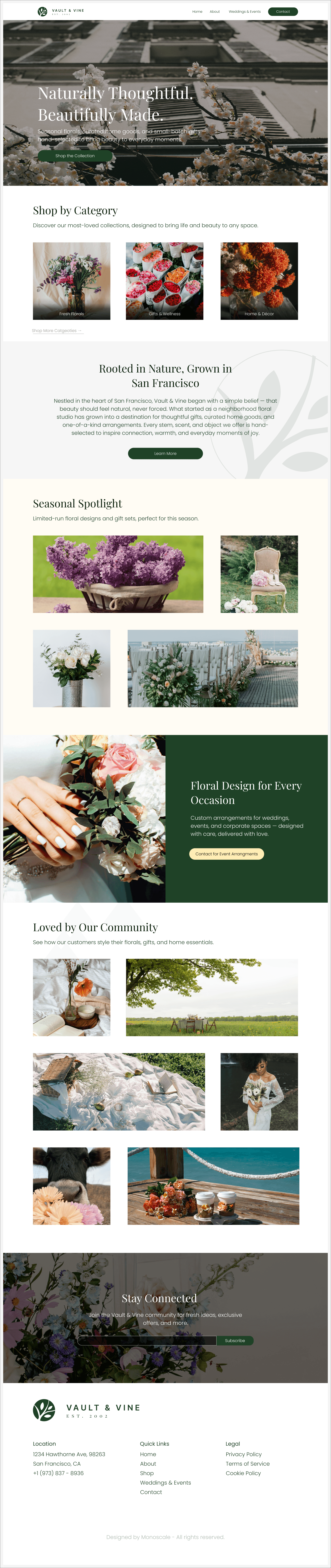 Vault and Vine Digital Experience