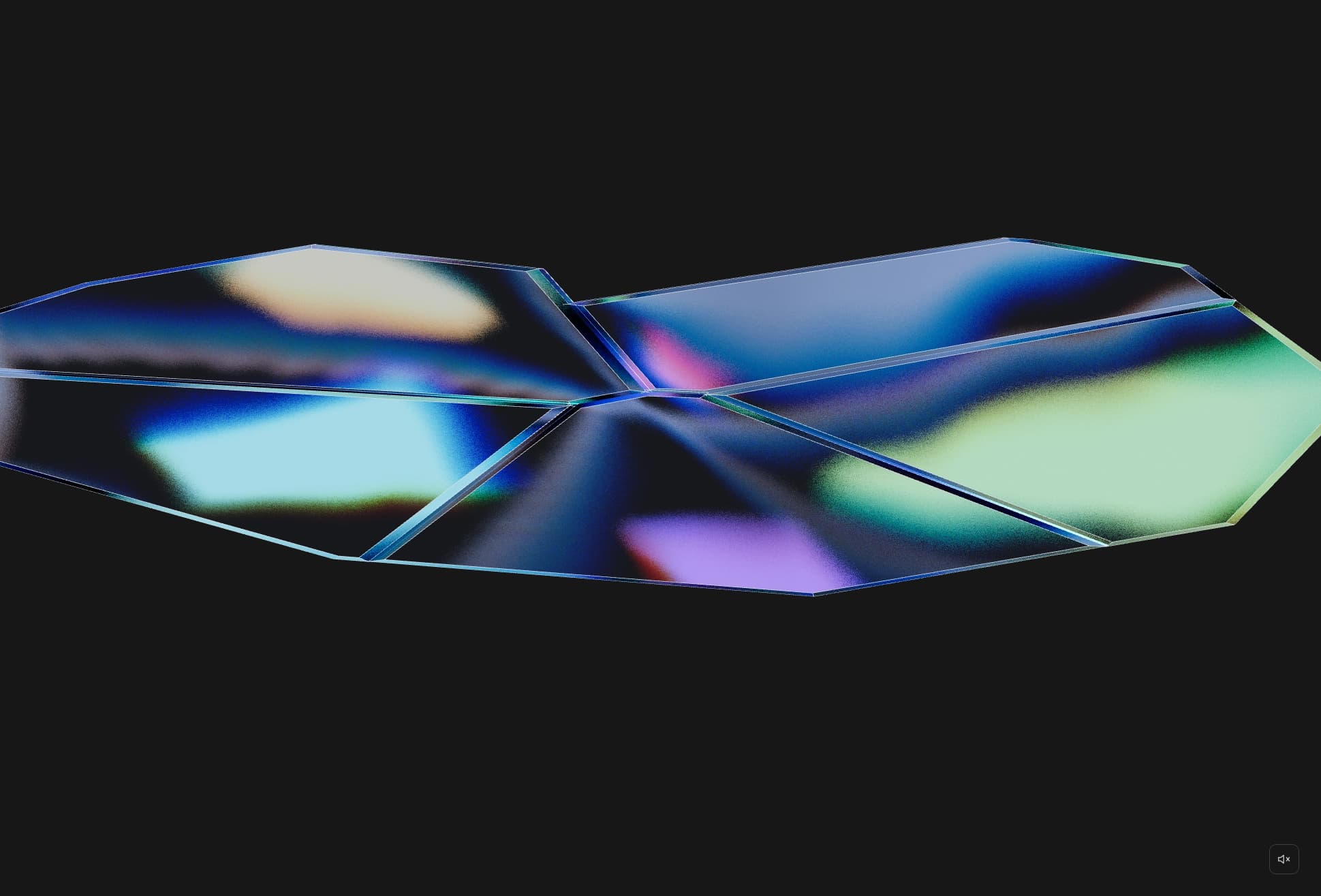 Iridescent 3D glass tiles from the Mosaic landing page